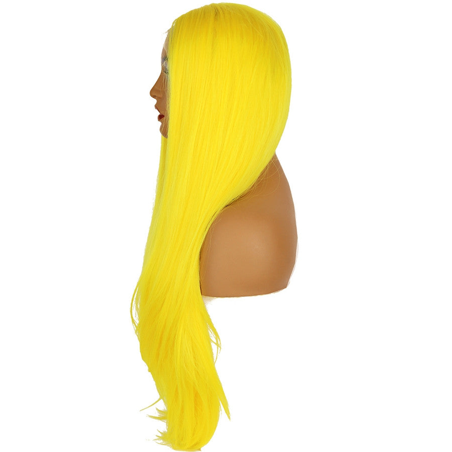 Yellow High Temperature Synthetic Cosplay Wig