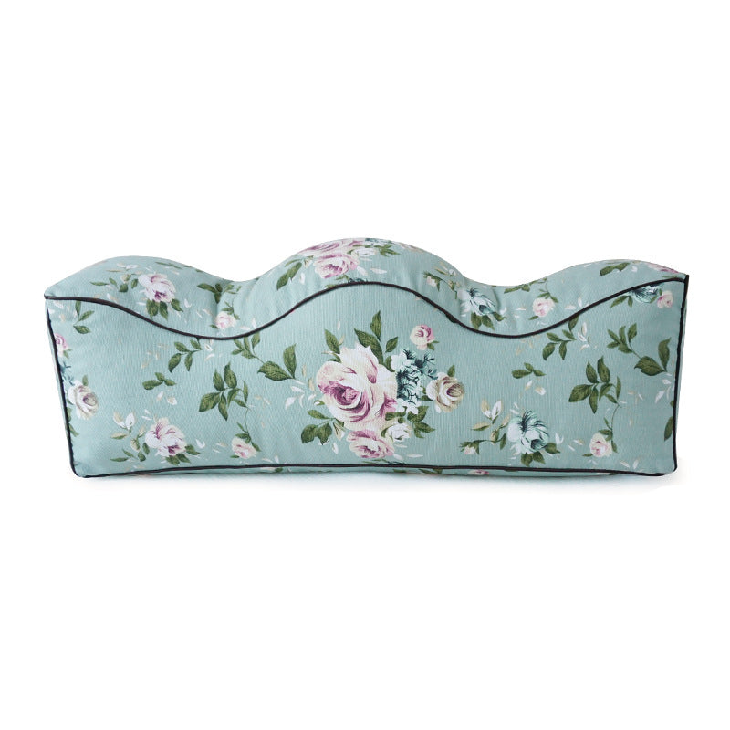 Leg Rest Pillow with Botanical Pattern - Home & Garden Cushion