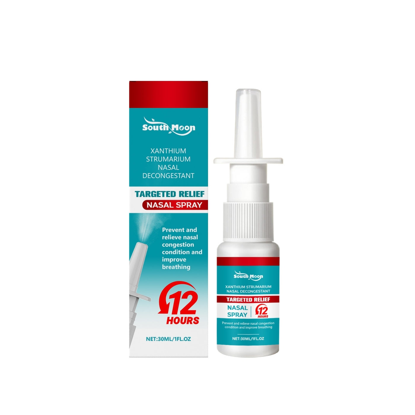 Nasal Spray 30ml - Nasal Congestion Relief for Breathing Support