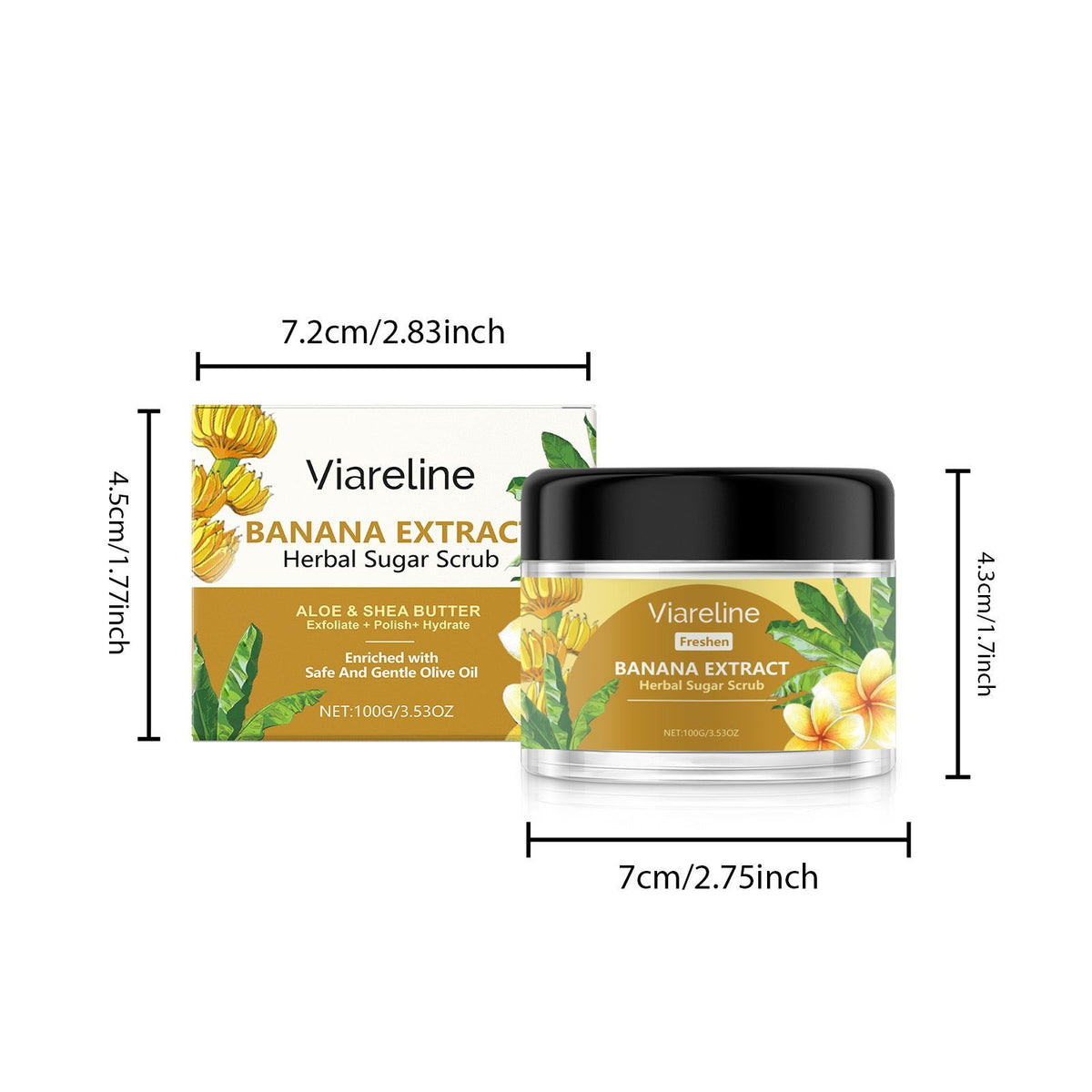 Banana Body Exfoliating Scrub, 100 g