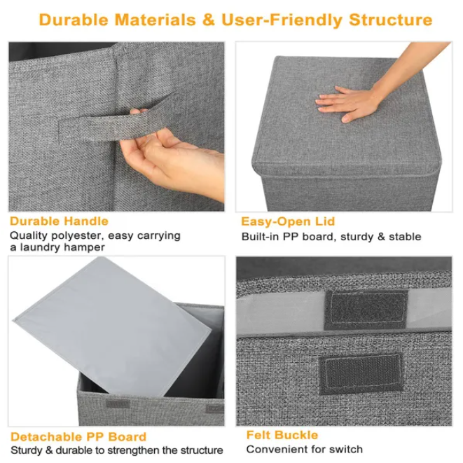 Foldable Laundry Hampers Washing Clothes Basket
