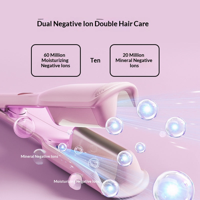 Long-Lasting Hair Curling Iron for Women - Dual Use, Negative Ion, 32mm