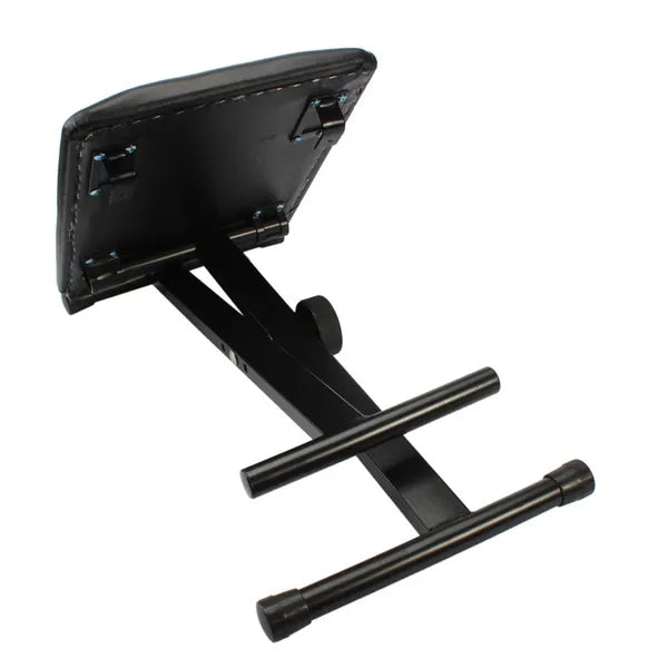 Adjustable Folding Piano Bench Stool - Black