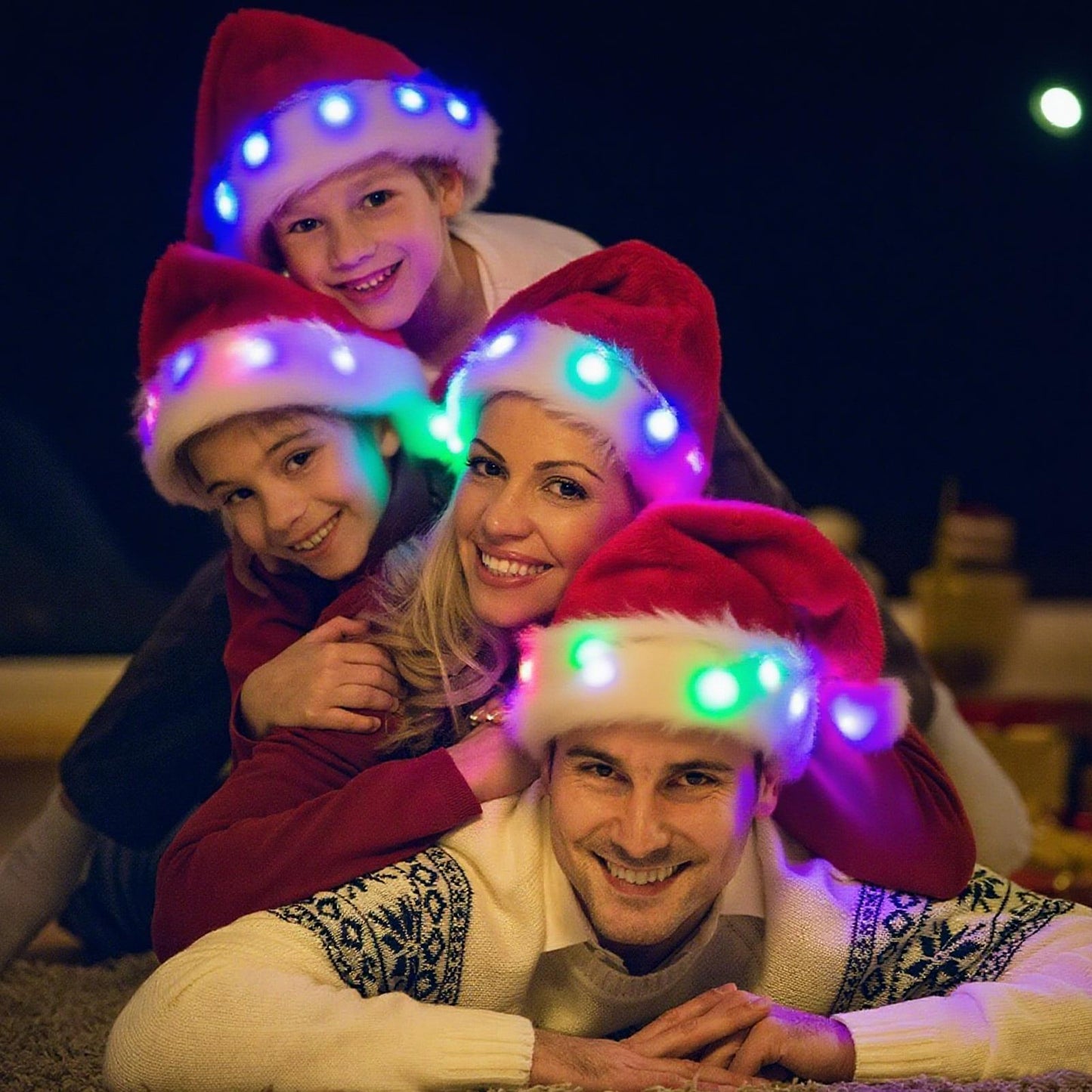 DIY LED Christmas Hat - Creative & Customizable Festive Accessory