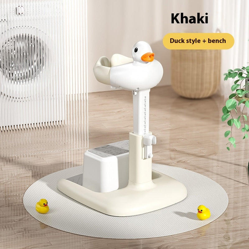 Child Standing Bath Rack with Anti-Slip Feet and Foldable Design