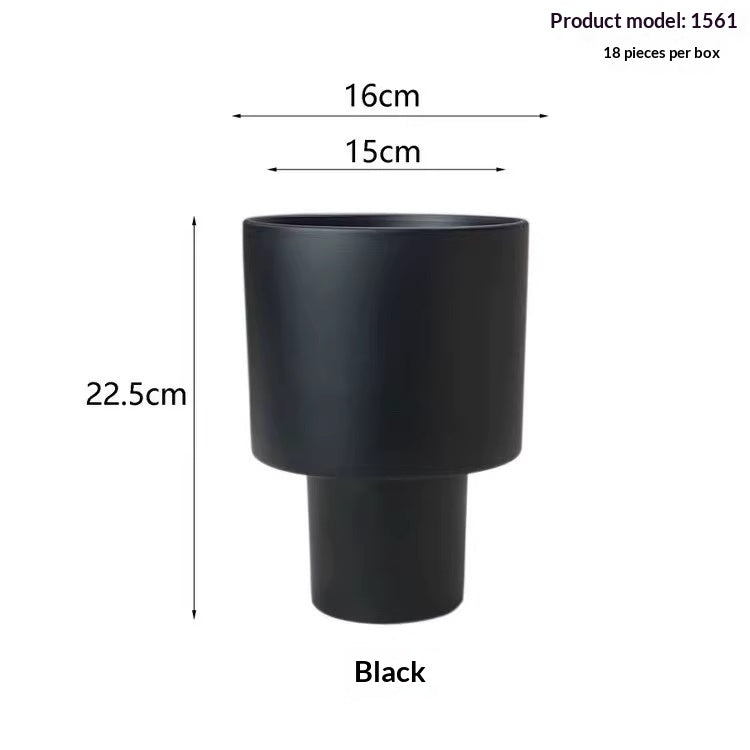 Tall Ceramic Flower Pot for Indoor Decor - Modern Home Garden Planter