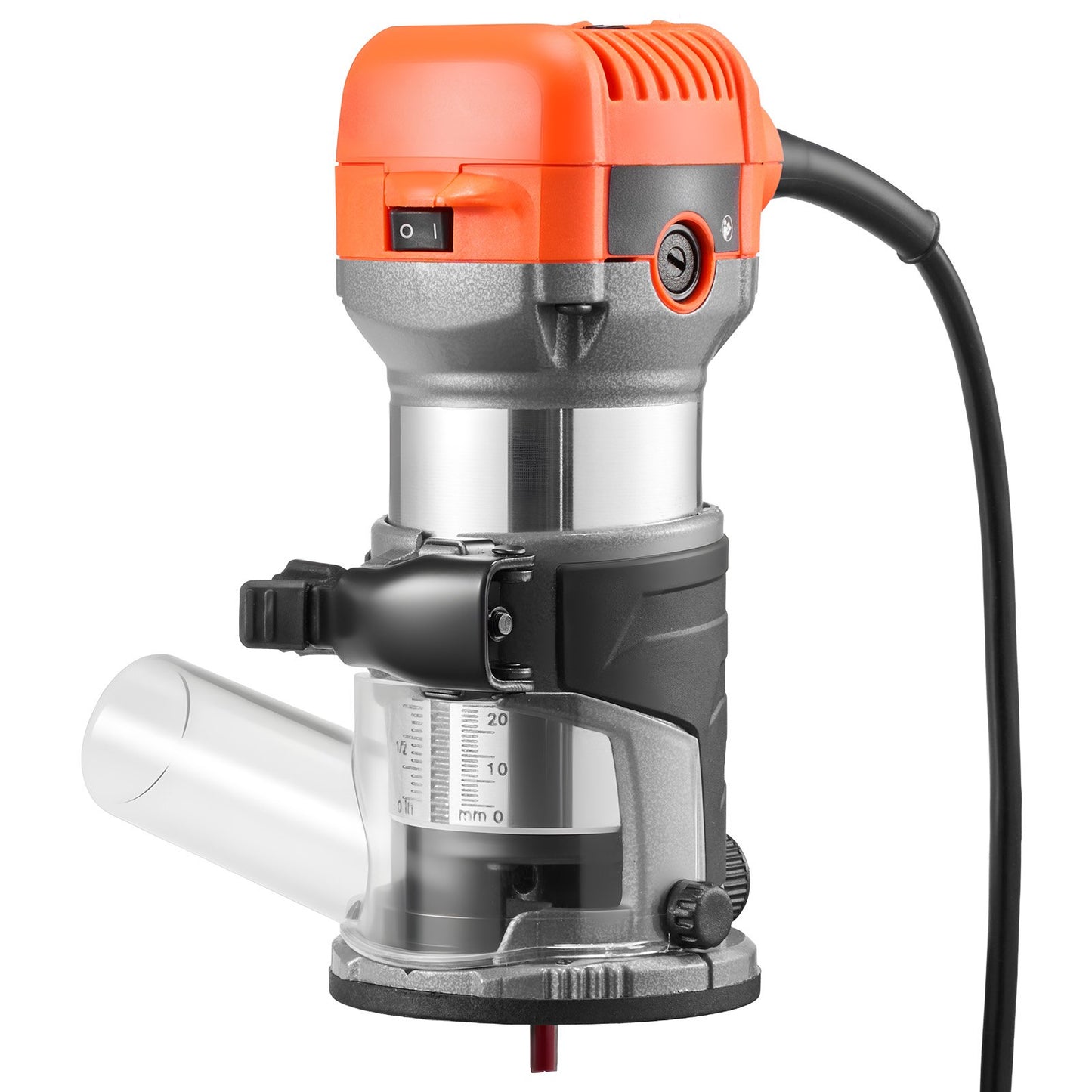 Wood Router 710W Variable Speed Hand Tool with Soft Start & Fixed Base