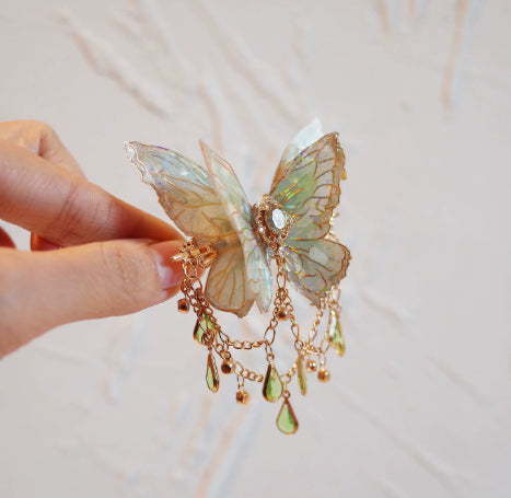 New Chinese Style Butterfly Hair Clip with Tassel