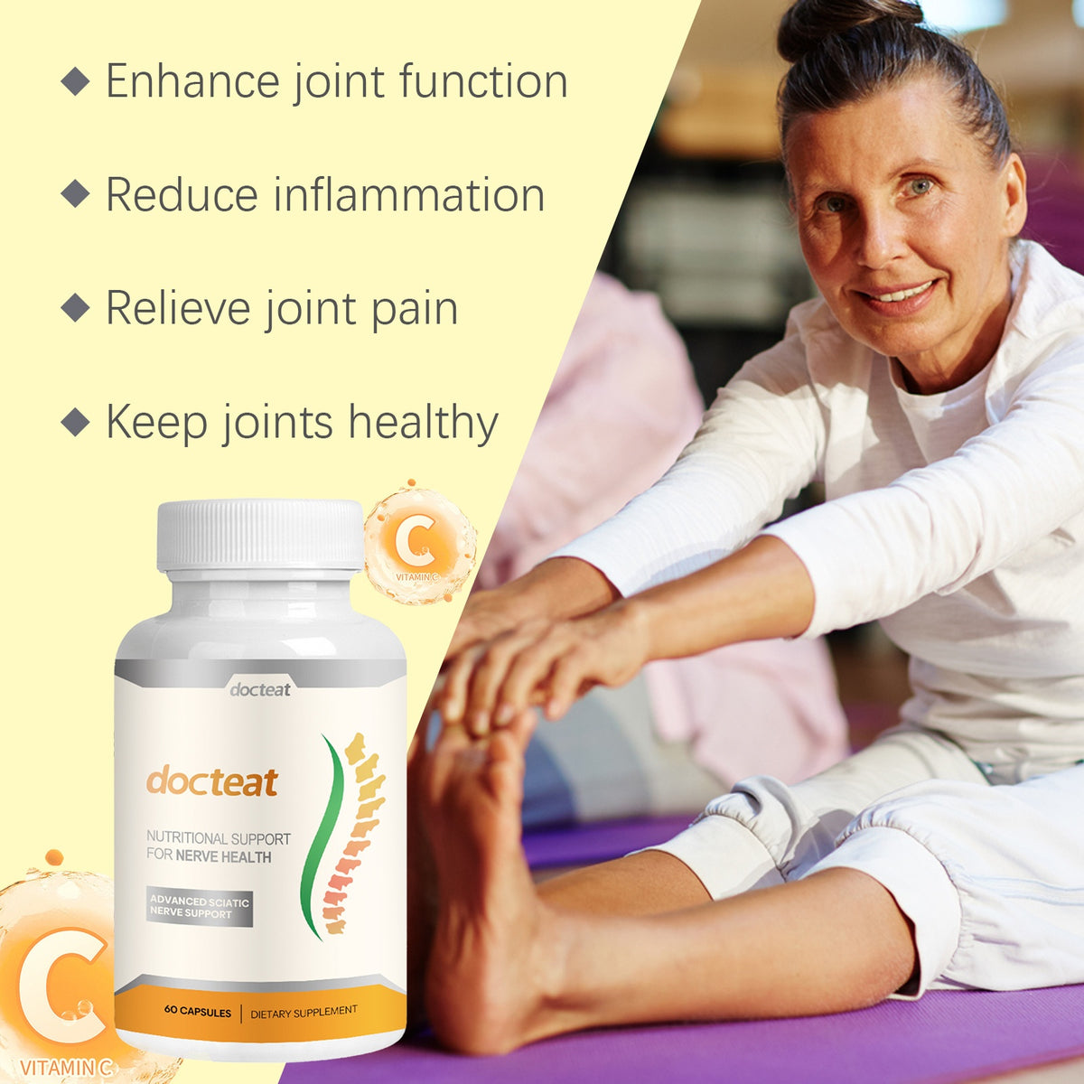 Body Joint Comfort Massage Wrap - 60 Capsules
