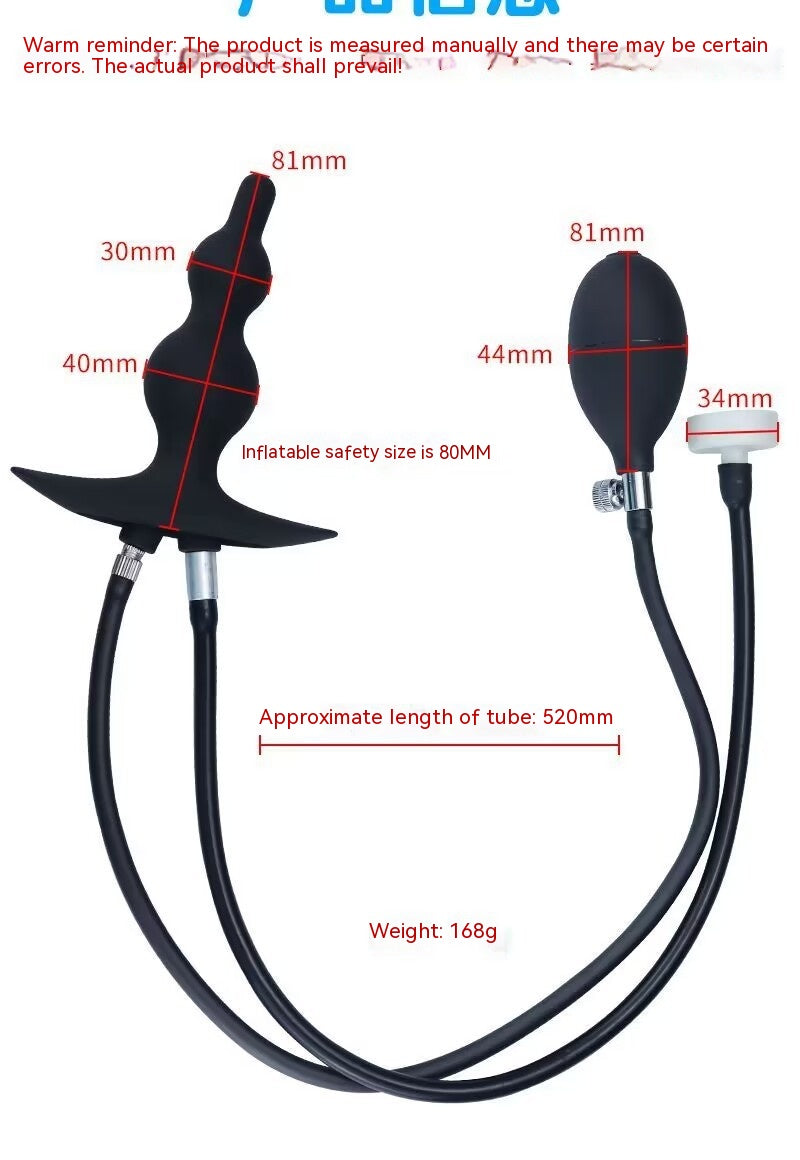 Silicone Inflatable Anal Butt Plug for Men and Women - Adult Wellness Sex Toy