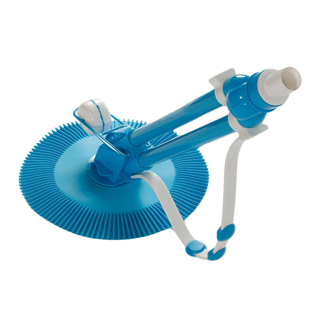 Automatic Pool Cleaner with 10 Hoses - Easy Install, Blue