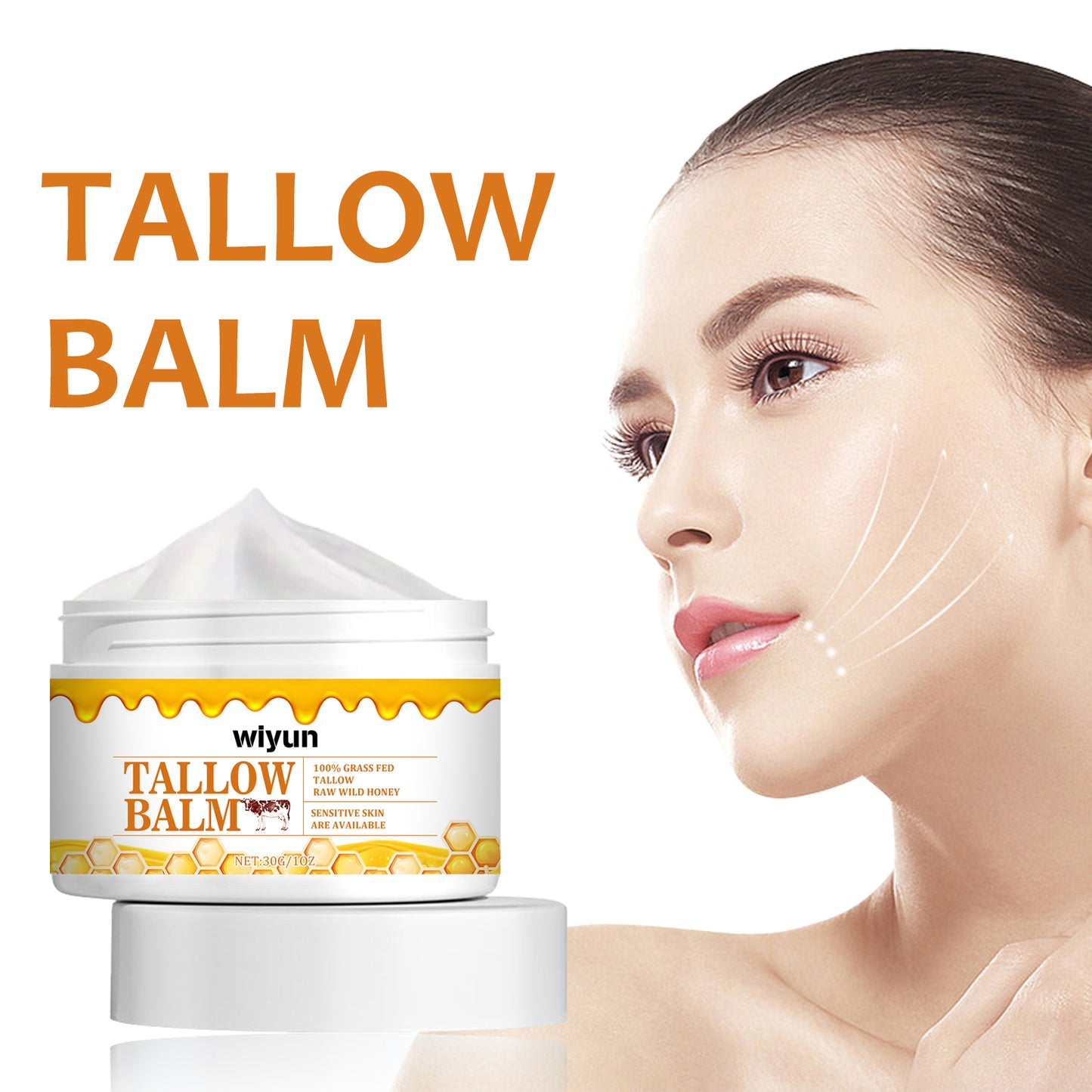 Anti-Wrinkle Moisturizing Facial Cream with Honey & Milk Extract