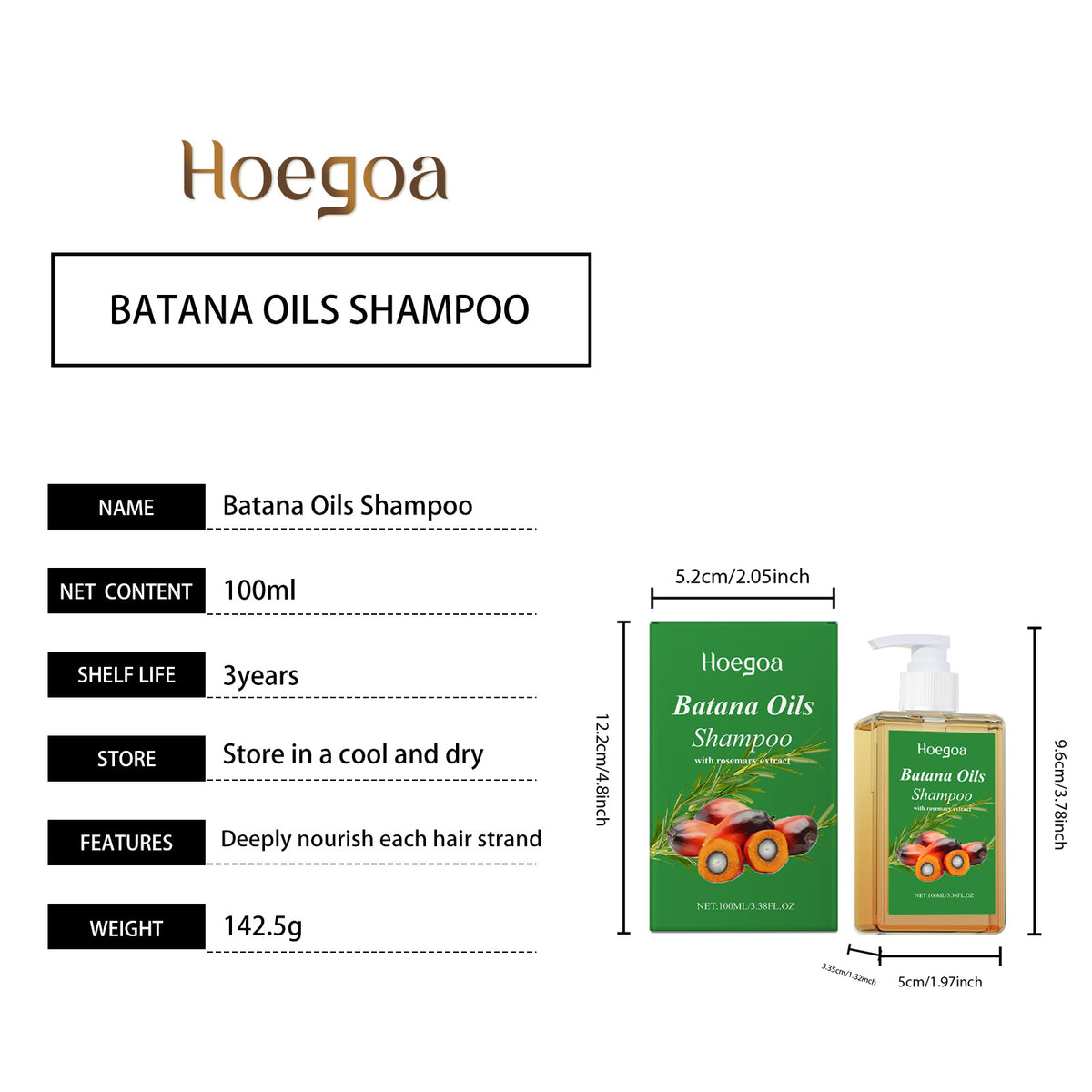 Batana Hair Shampoo 100ml - Gentle Cleanse & Nourish