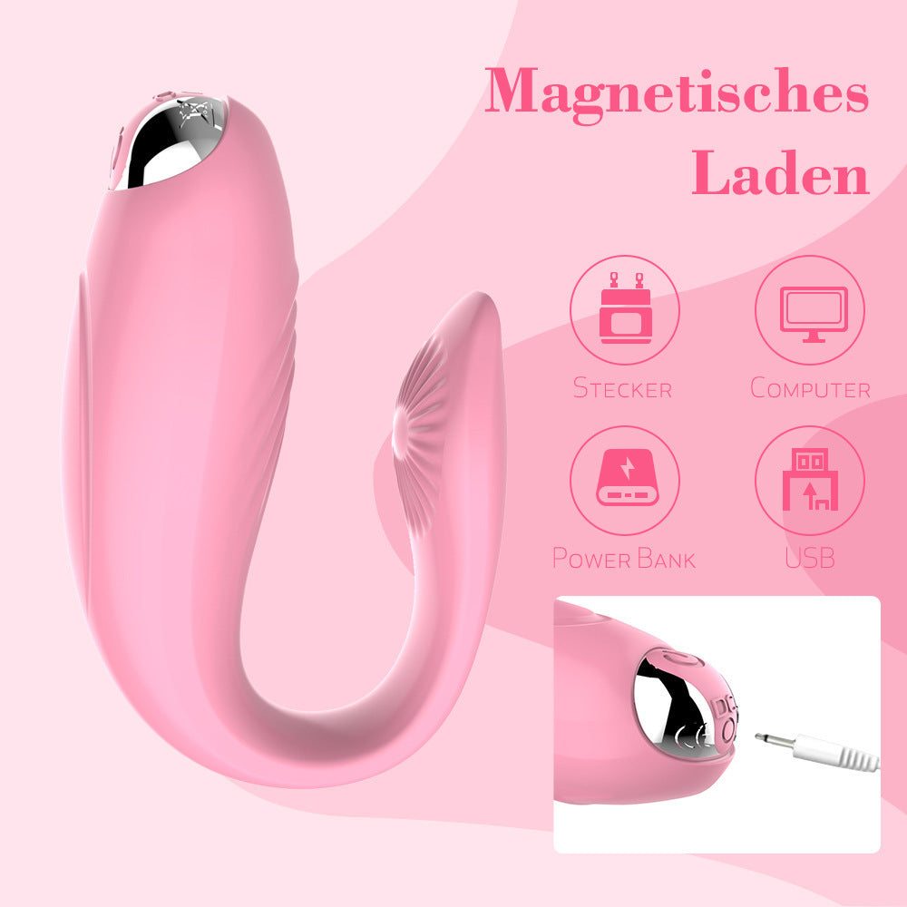 Portable U-Shaped Vibrator with 10 Vibration Modes for Women