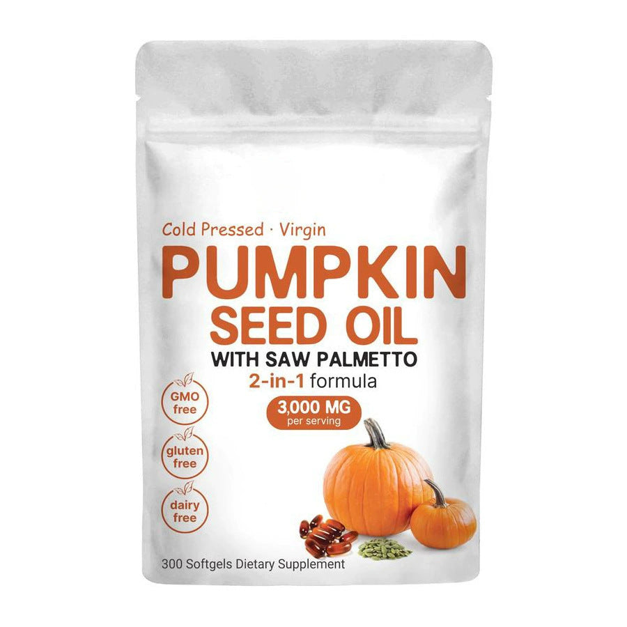 Pumpkin Seed & Saw Palmetto Hair & Prostate Health Softgels, 300 Capsules