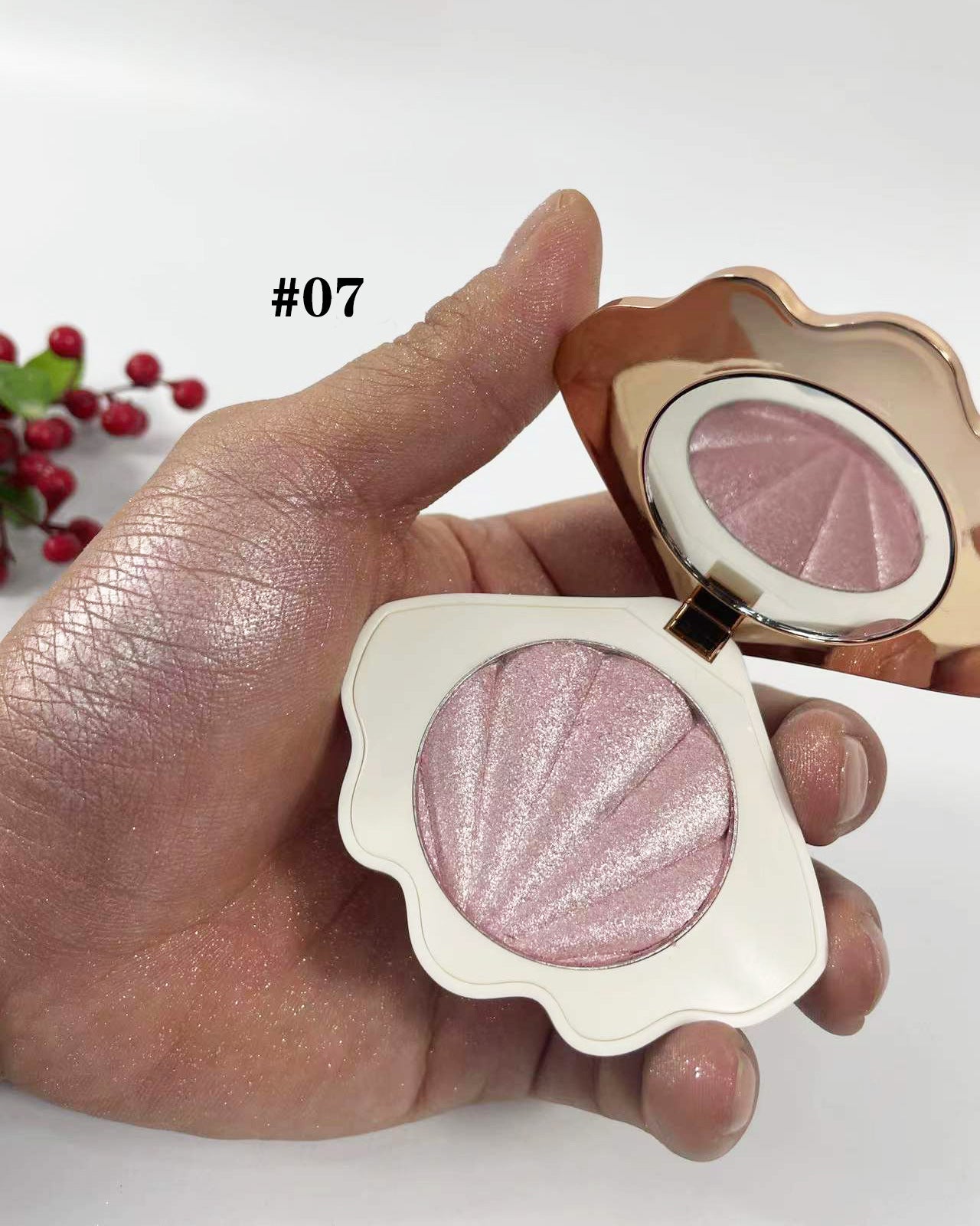 Shell-Shaped Monochrome Highlight & Contour Makeup Palette - Multiple Colors
