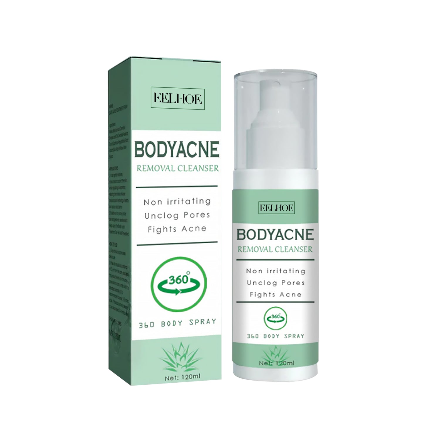Exfoliating Body Acne Spray - Moisturizing & Skin Clearing Mist 120ml