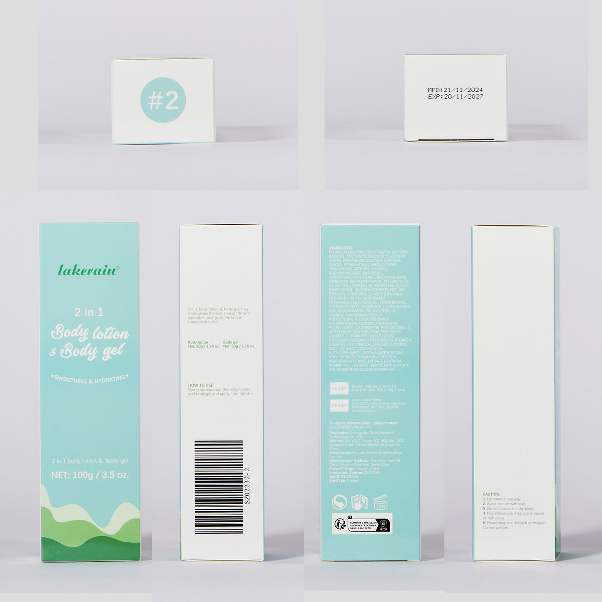 Two-in-one Body Lotion Dry Skin Hydrating