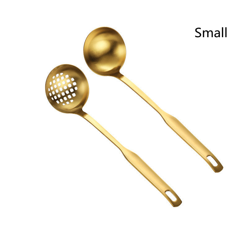Stainless Steel Gold Plated Cutlery Set with Multiple Styles - Durable Dinnerware