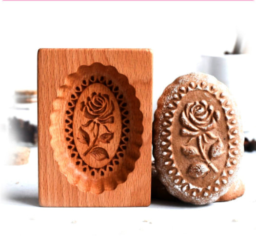 Cookie Cutter & Stamp Set for Baking - Provance Rose Style, Multiple Variants