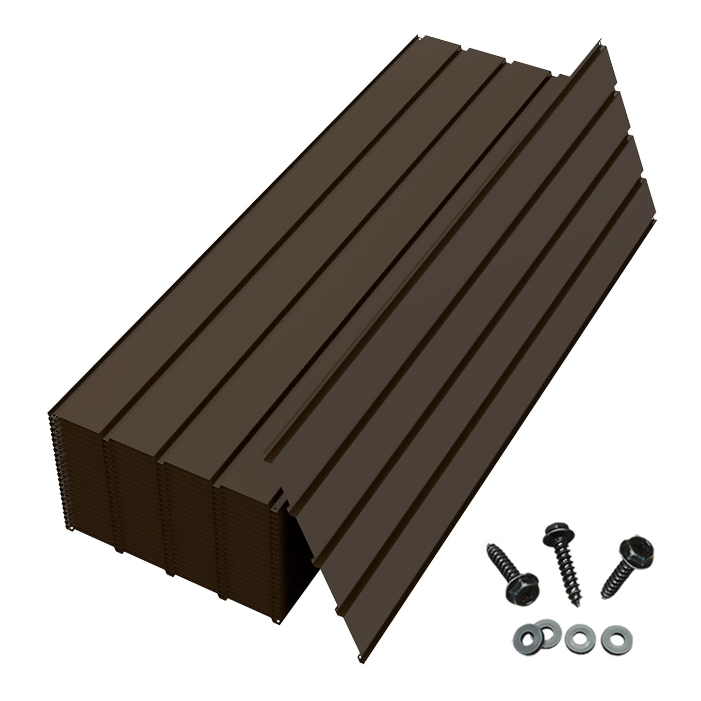 20 PCS Metal Roofing Panels, Galvanized Steel Corrugated Roof Panels