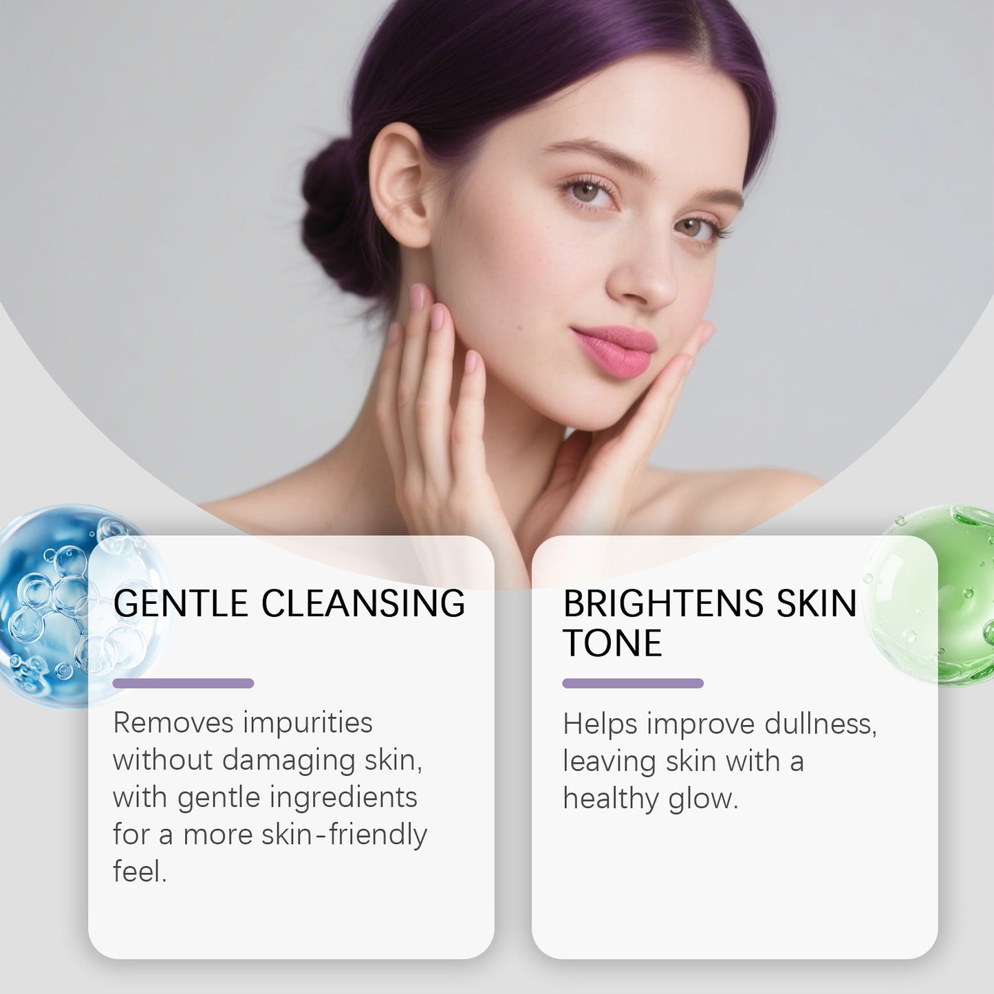 Moisturizing Facial Cleanser for Clear Skin 50g - Gentle Skin Care