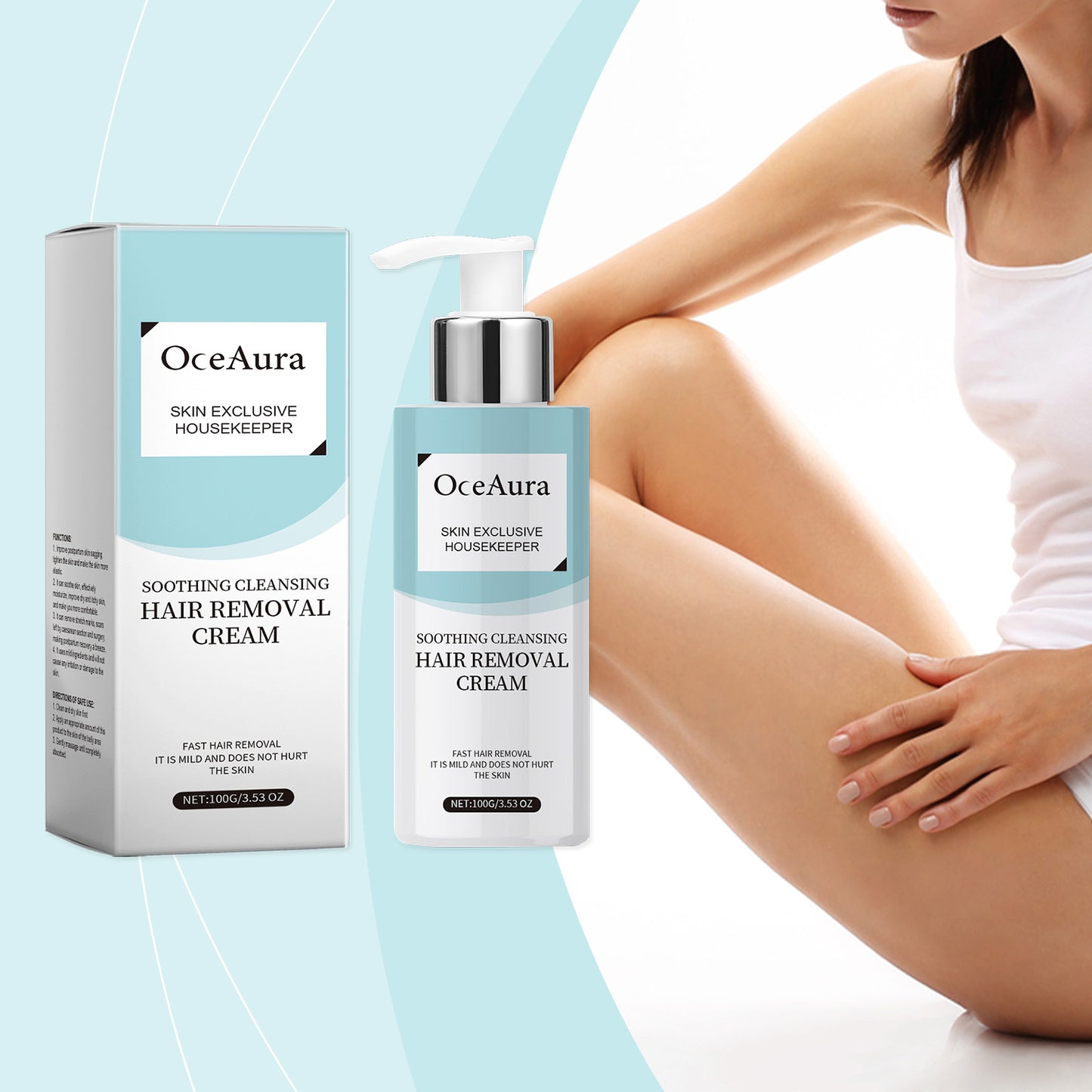 Gentle Hair Removal Cream for Face and Body - Moisturizing Formula