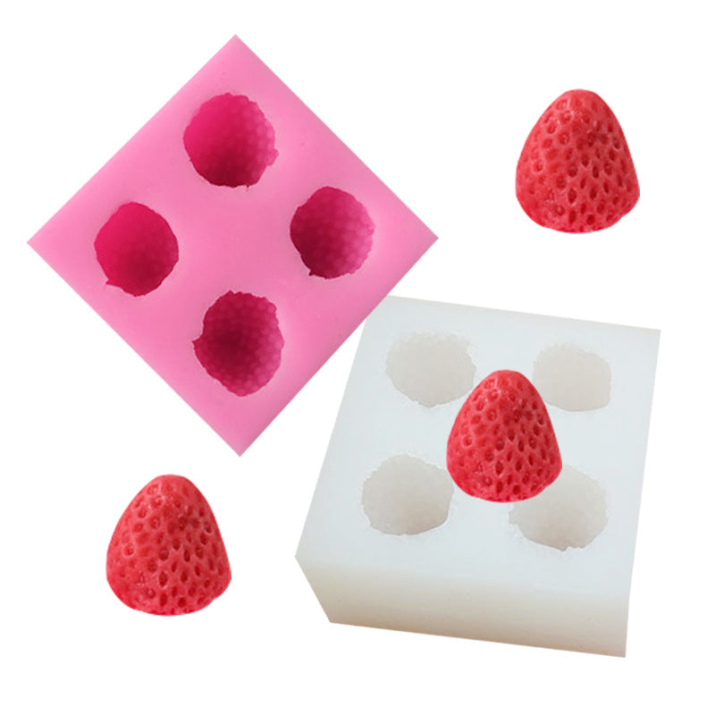 Silicone Strawberry Mold Baking Cake Tool - Food Grade, Non-Toxic, Oven & Microwave Safe