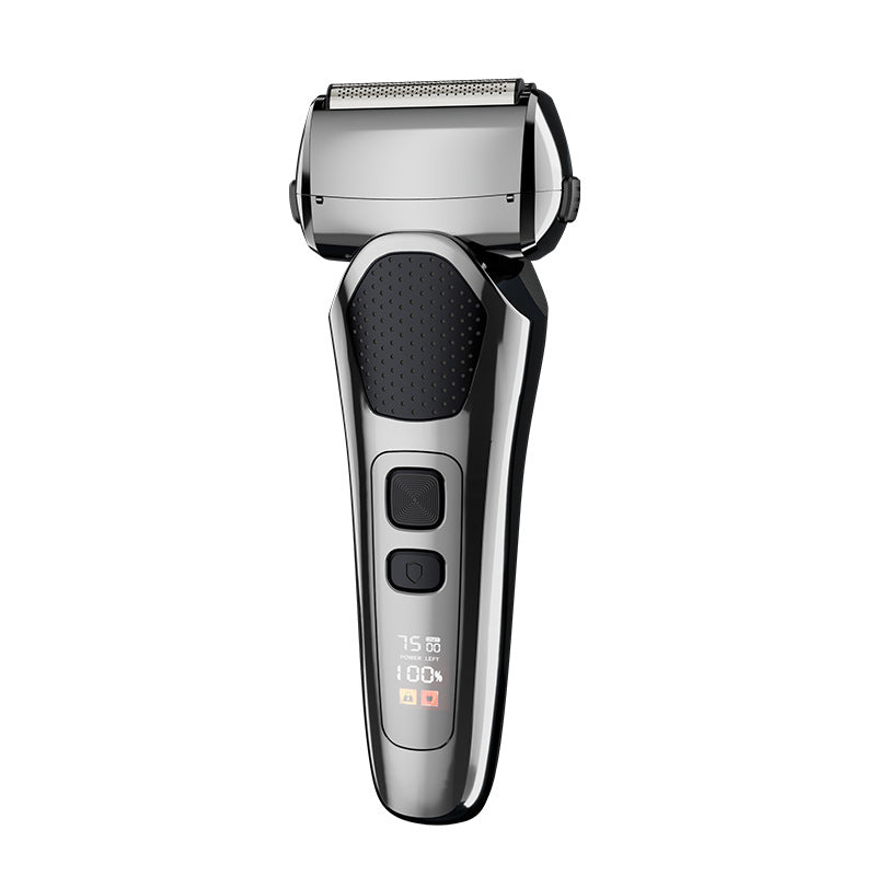 Rechargeable Electric Reciprocating Shaver with Digital Display