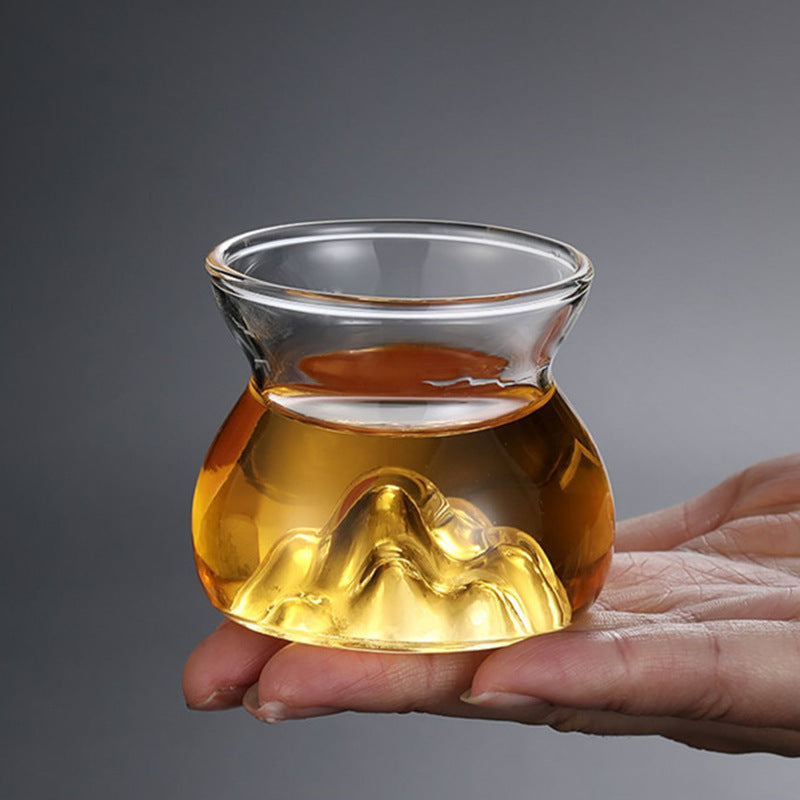 Borosilicate Glass Tea Strainer with Integrated Filter - Modern Kitchen Accessory