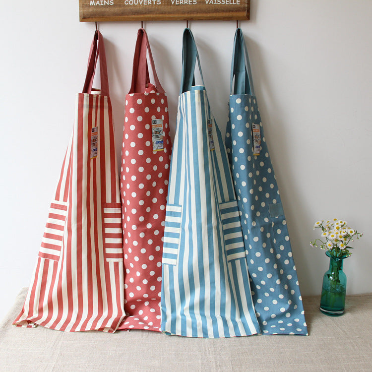 Cotton-Linen Apron with Straps - Stain-Resistant Kitchen Coverup