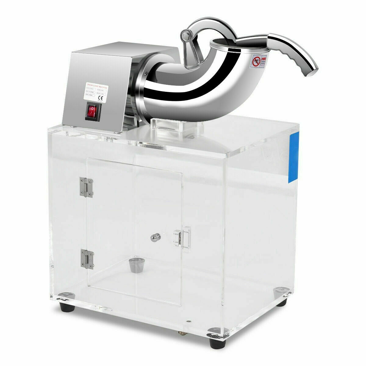 Electric Snow Cone Machine Ice Shaver Maker - 201 Stainless Steel