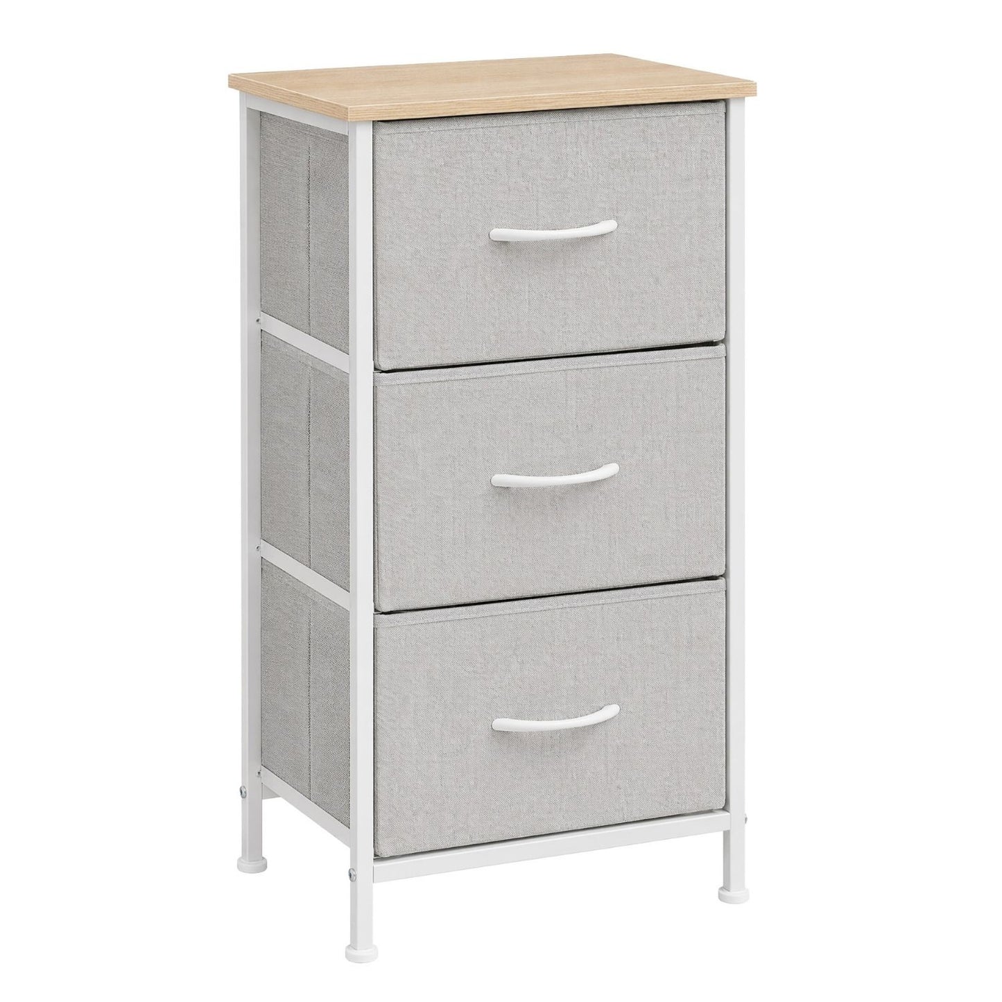 3-Tier Fabric Drawer Dresser - Removable Storage Cabinet