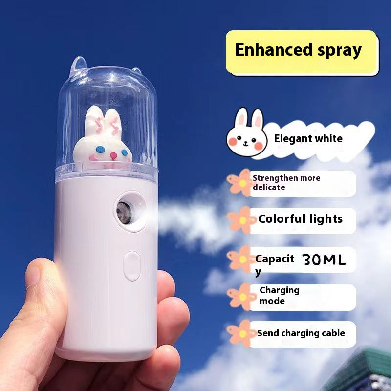 Cute Rabbit Water Replenishing Humidifier - Handheld USB Refillable Diffuser