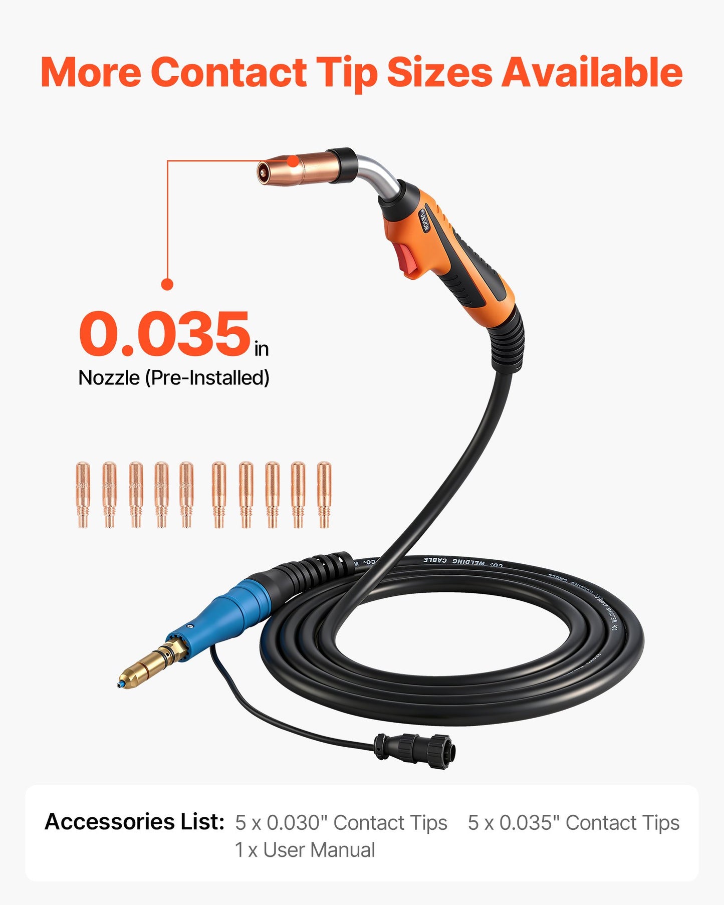 250A MIG Welding Gun with 15FT Cable Replacement for Miller MDX-250