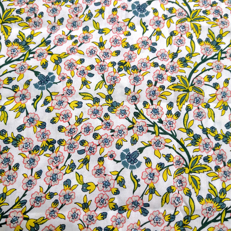Dense Cotton Printed Fabric for Home Textile & Sewing - Spring & Summer