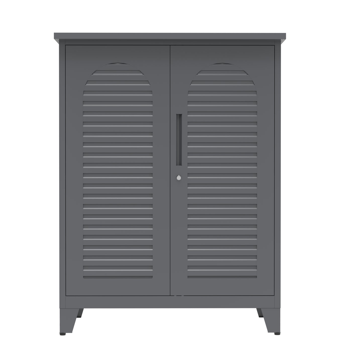 47'' Tall Metal Tool Storage Cabinet - Slate Finish