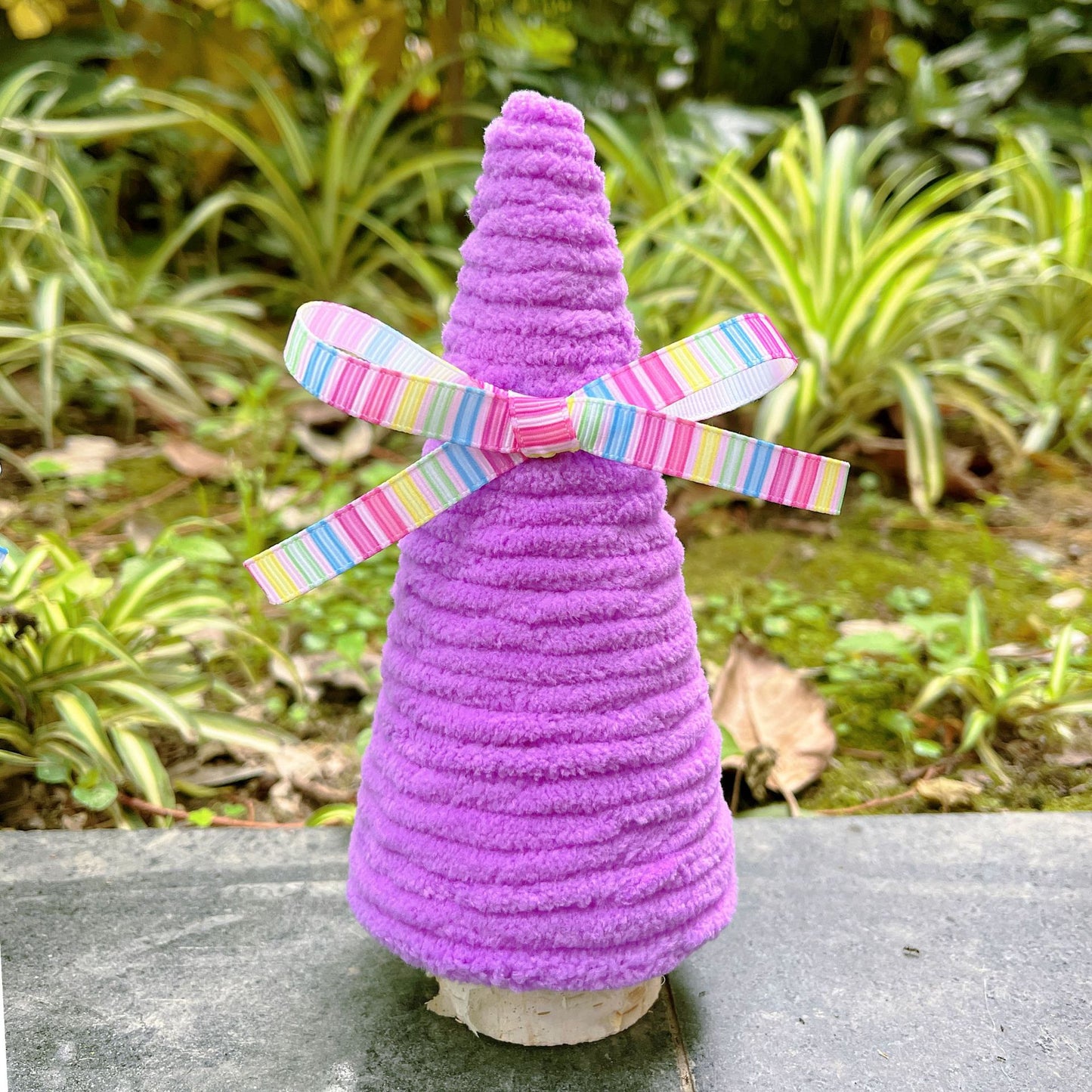 Creative Plush Decorative Desktop Ornaments - 5-Piece Wool Set, Handmade Home Decor