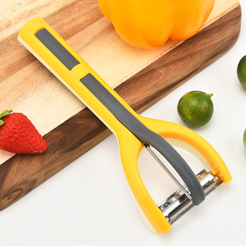 Stainless Steel Three-Piece Fruit and Melon Slicer Set - Removable and Multi-Function