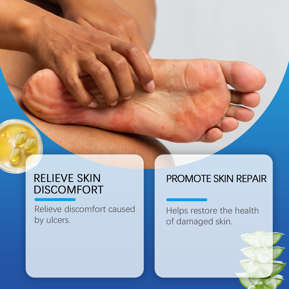 Nourishing Moisturizing Care Foot Relief Discomfort Massage Sole