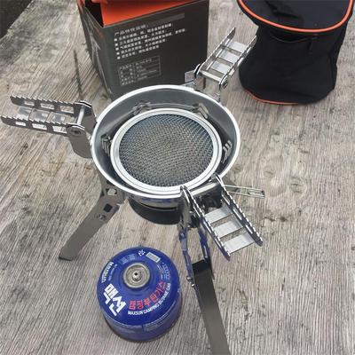 Large Gas Stove Head for Outdoor Cooking - Stainless Steel, 3800W