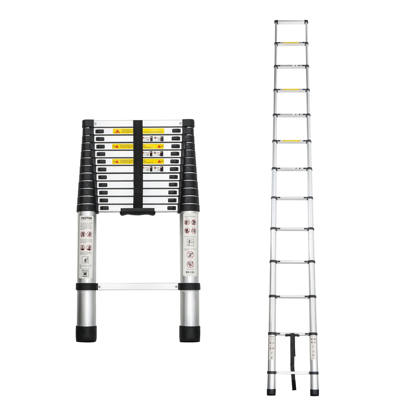 16.5 Ft Aluminum Telescoping Ladder for Outdoor Work & RV Use