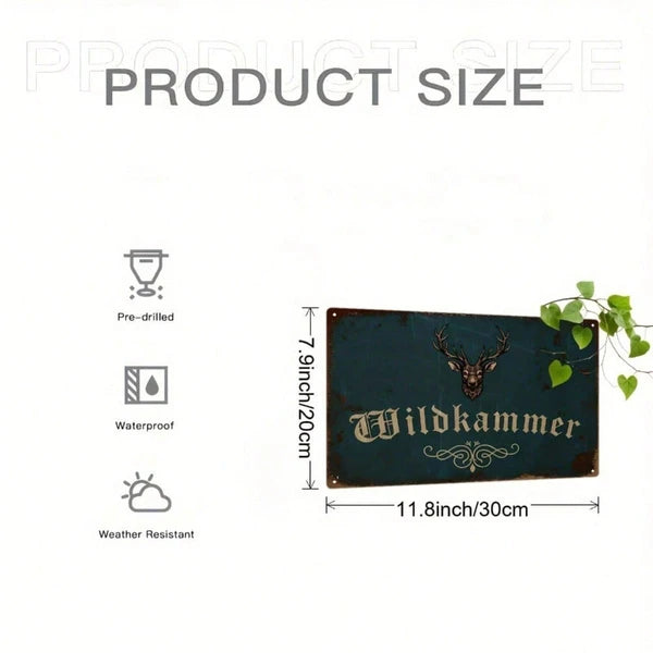 Metal Tin Sign Wall Decoration - 20 cm x 20 cm