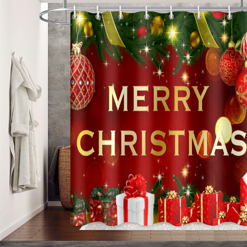 Waterproof Polyester Shower Curtain - Mildew Resistant, Multiple Sizes & Styles