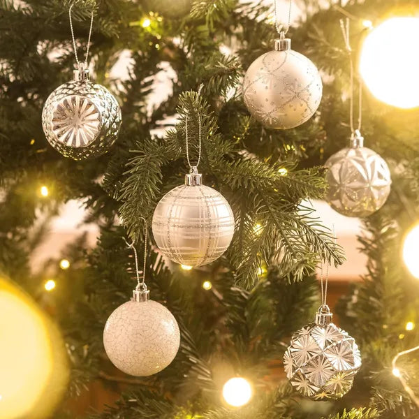 Shatterproof Christmas Tree Ornaments - 16 Count Luxury Decor