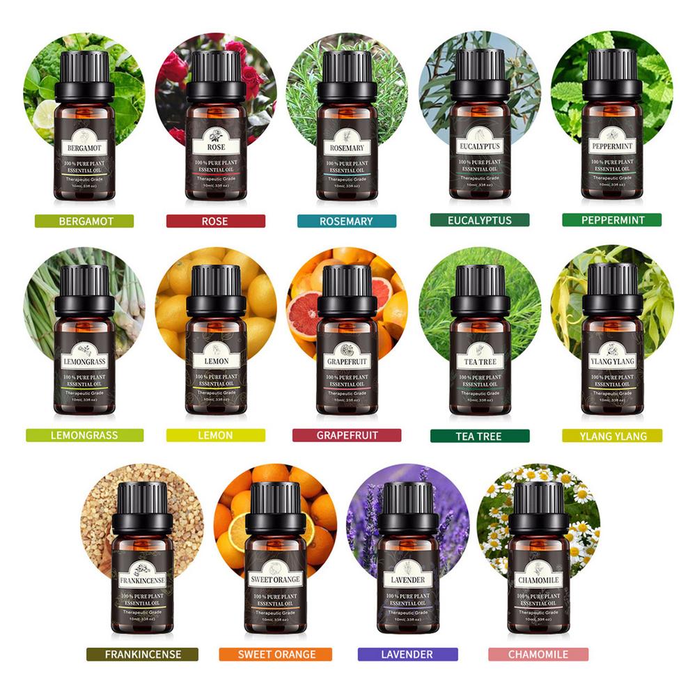 Essential Oil Set - 10ml Plant Aromatherapy