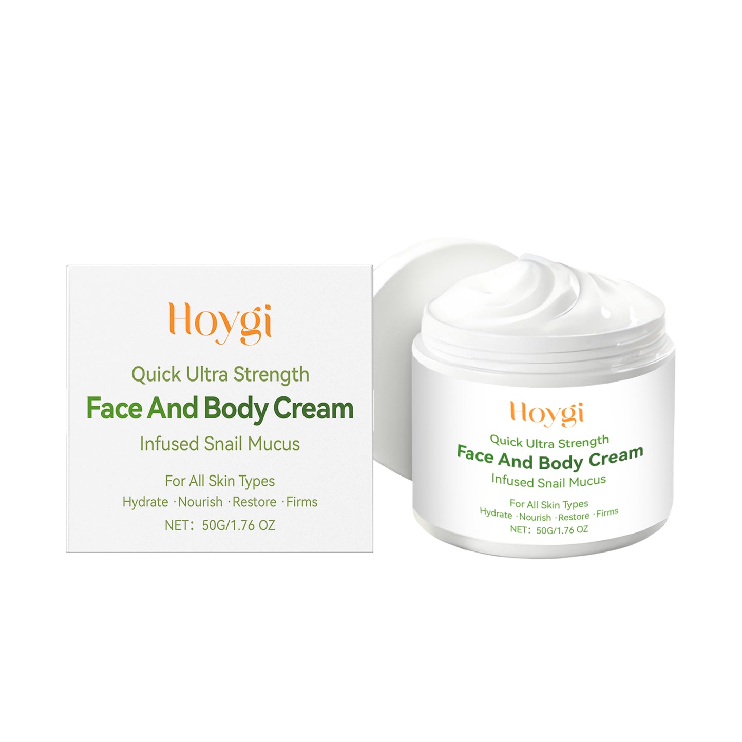 Moisturizing Face and Body Cream with Collagen and Vitamin E - 50g