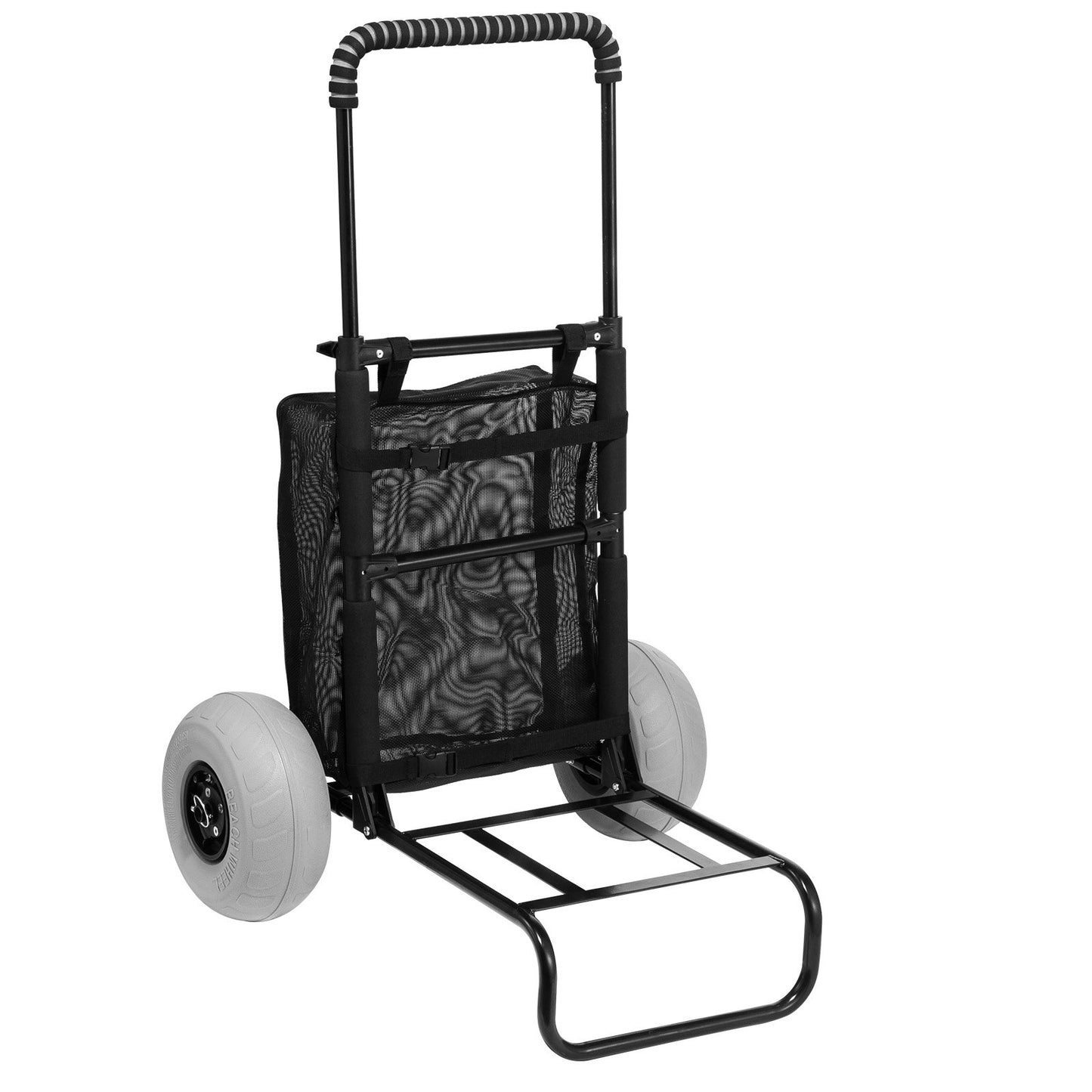 Heavy Duty Beach Cart with Big Wheels for Sand - 165LBS Capacity, Adjustable Height