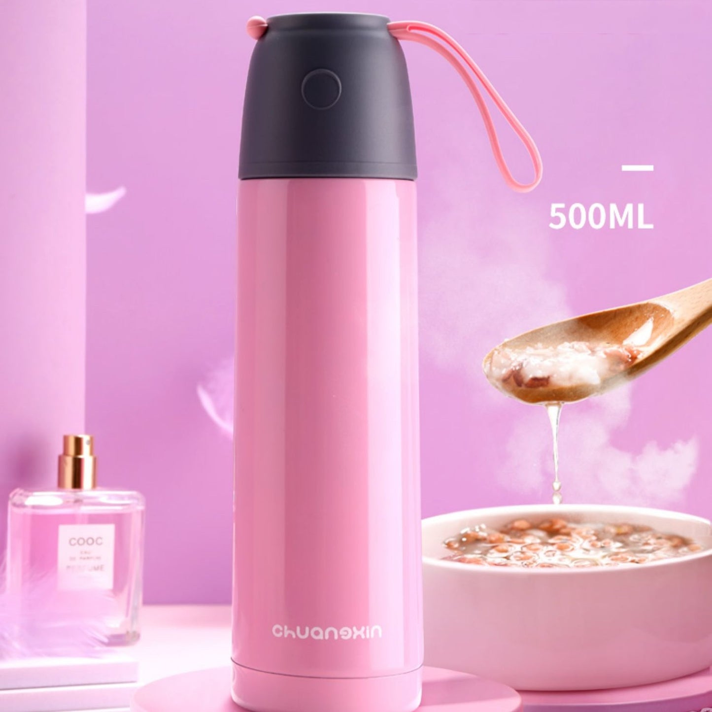 Insulated Stainless Steel Thermos Cup with Large Capacity - Multiple Colors
