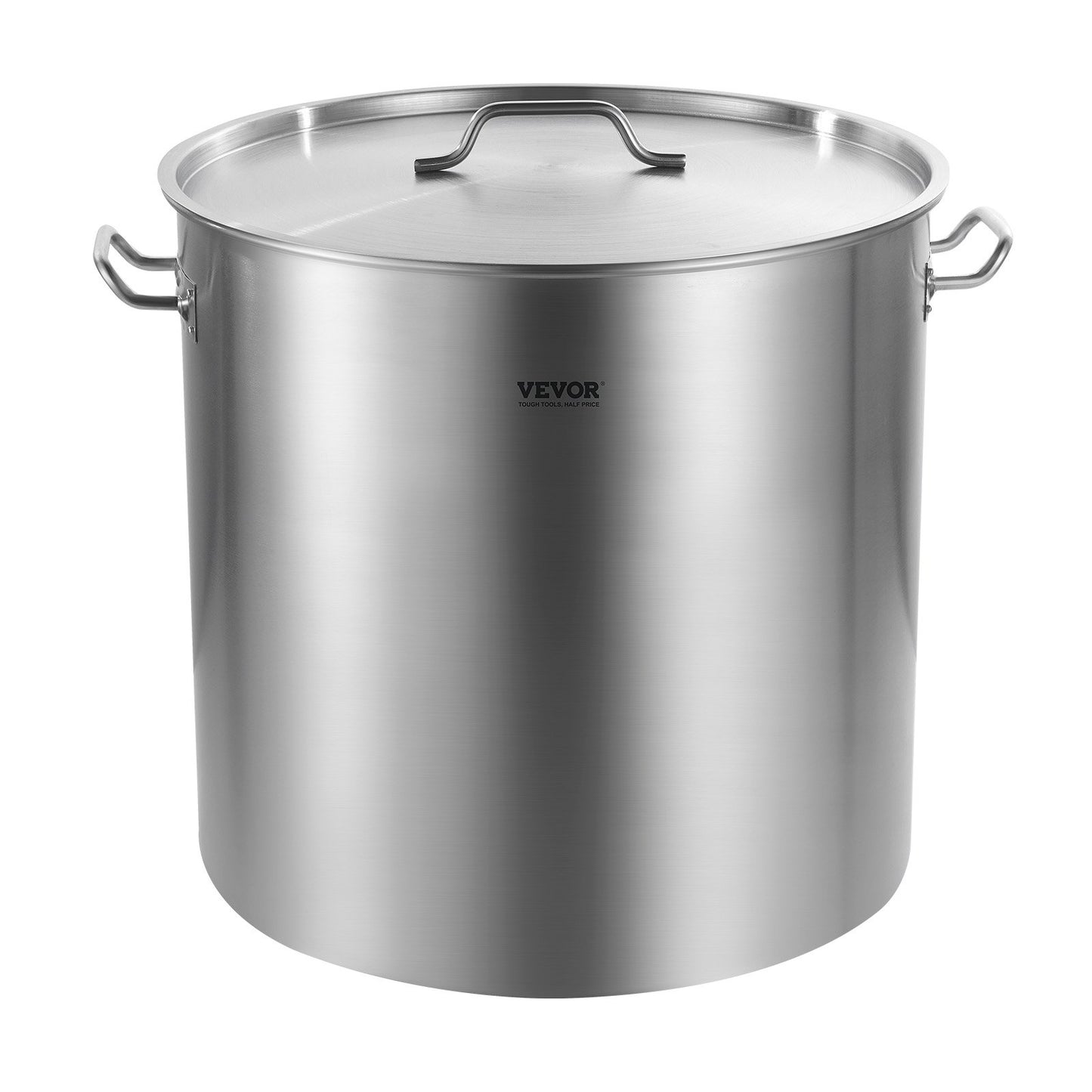 100QT Stainless Steel Stockpot with Basket & Lid - Silver